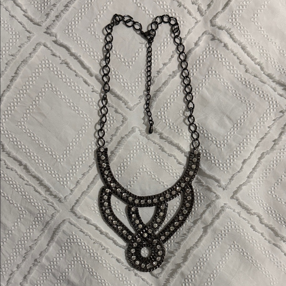 Chic Black and Silver Necklace